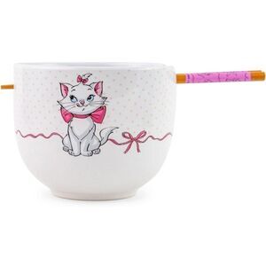 Disney Aristocats Marie Noddle & Chopstick Bowl Set